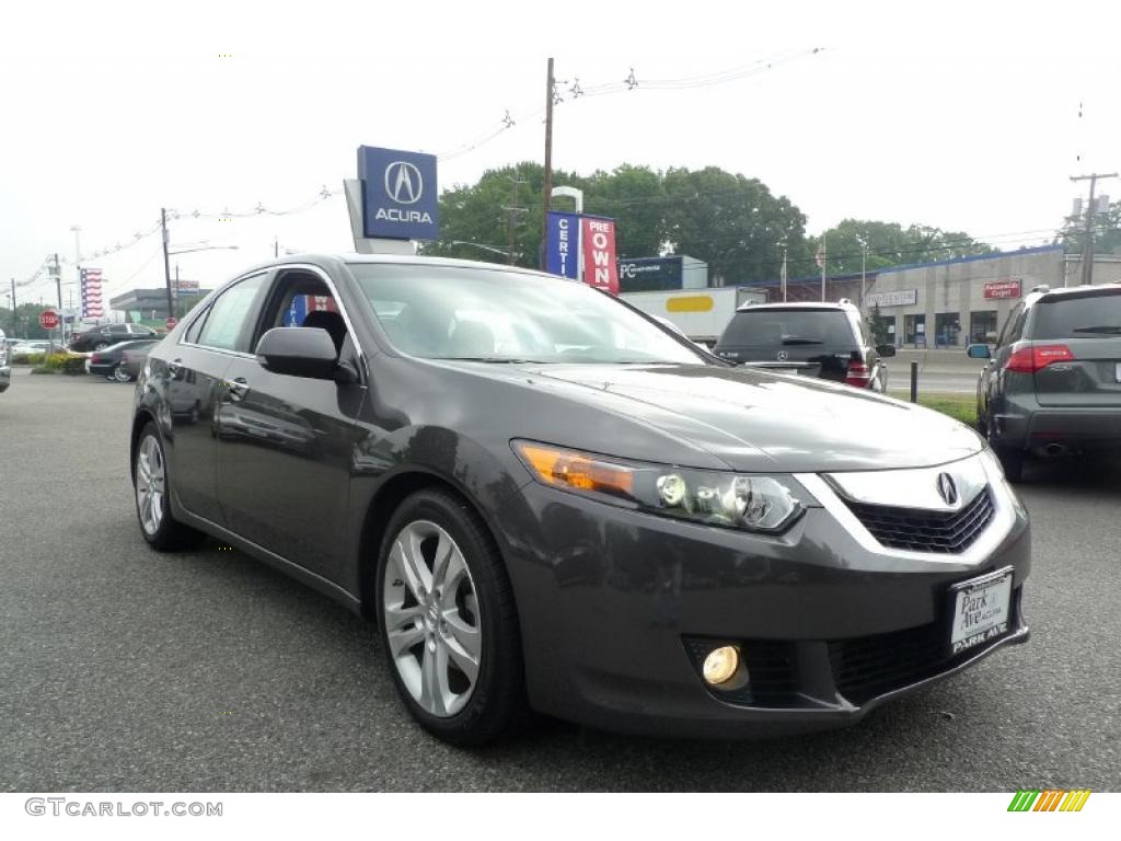 2010 TSX V6 Sedan - Grigio Metallic / Ebony photo #1