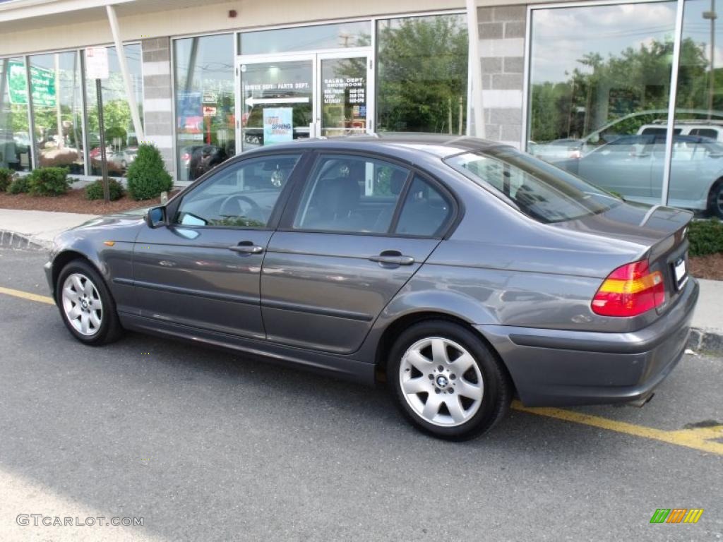 2002 3 Series 325i Sedan - Steel Grey Metallic / Black photo #12