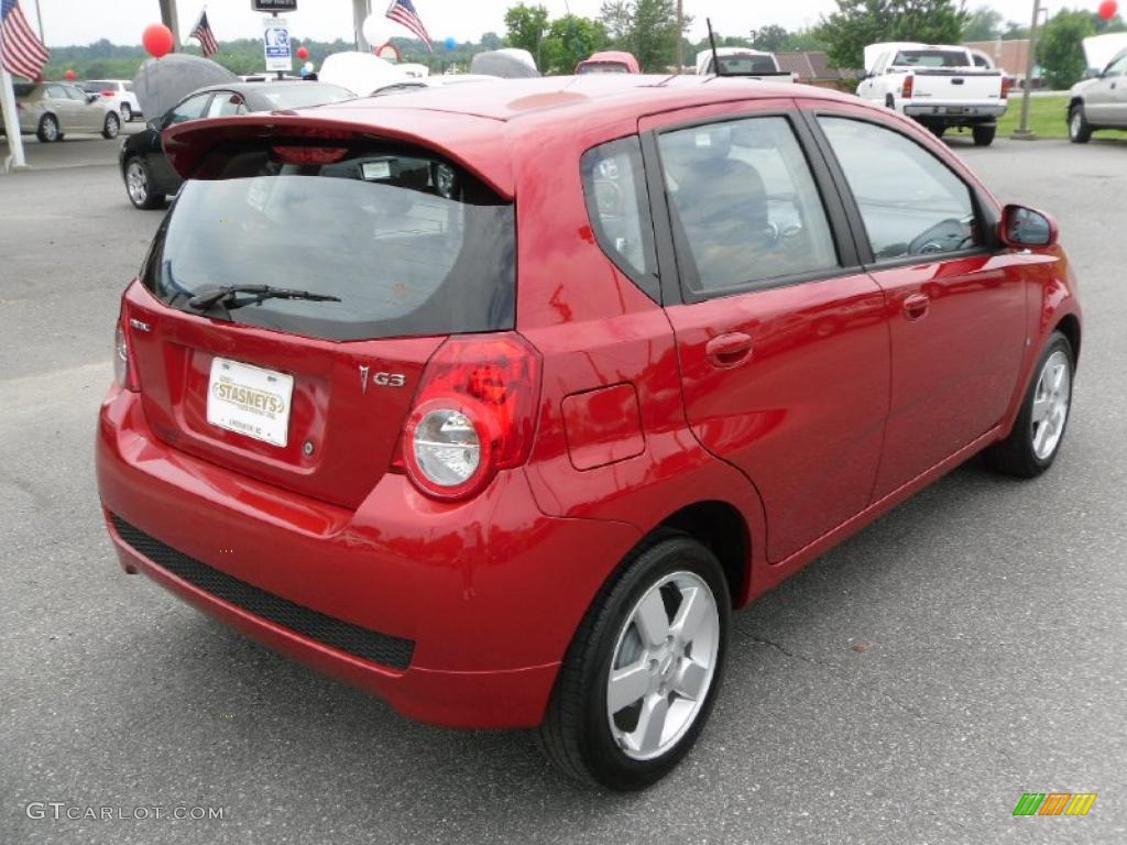 2009 Deep Red Metallic Pontiac G3 30936210 Photo 4