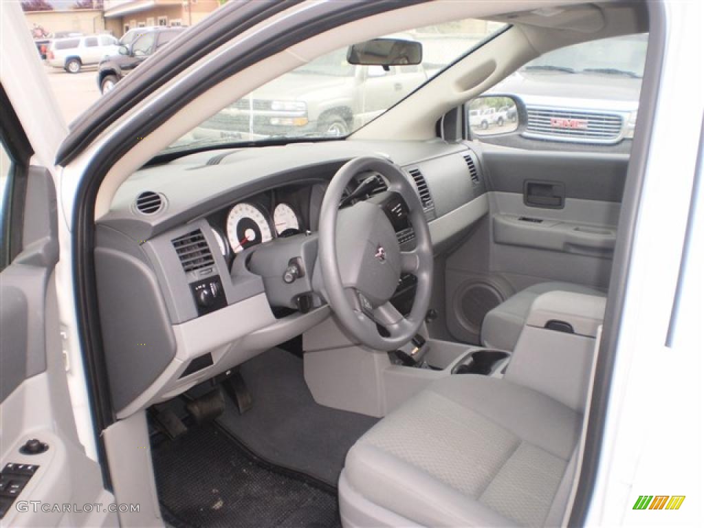 2007 Durango SXT 4x4 - Bright White / Dark Slate Gray/Light Slate Gray photo #8