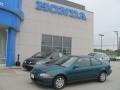 1995 Paradise Blue Green Pearl Honda Civic EX Coupe  photo #1