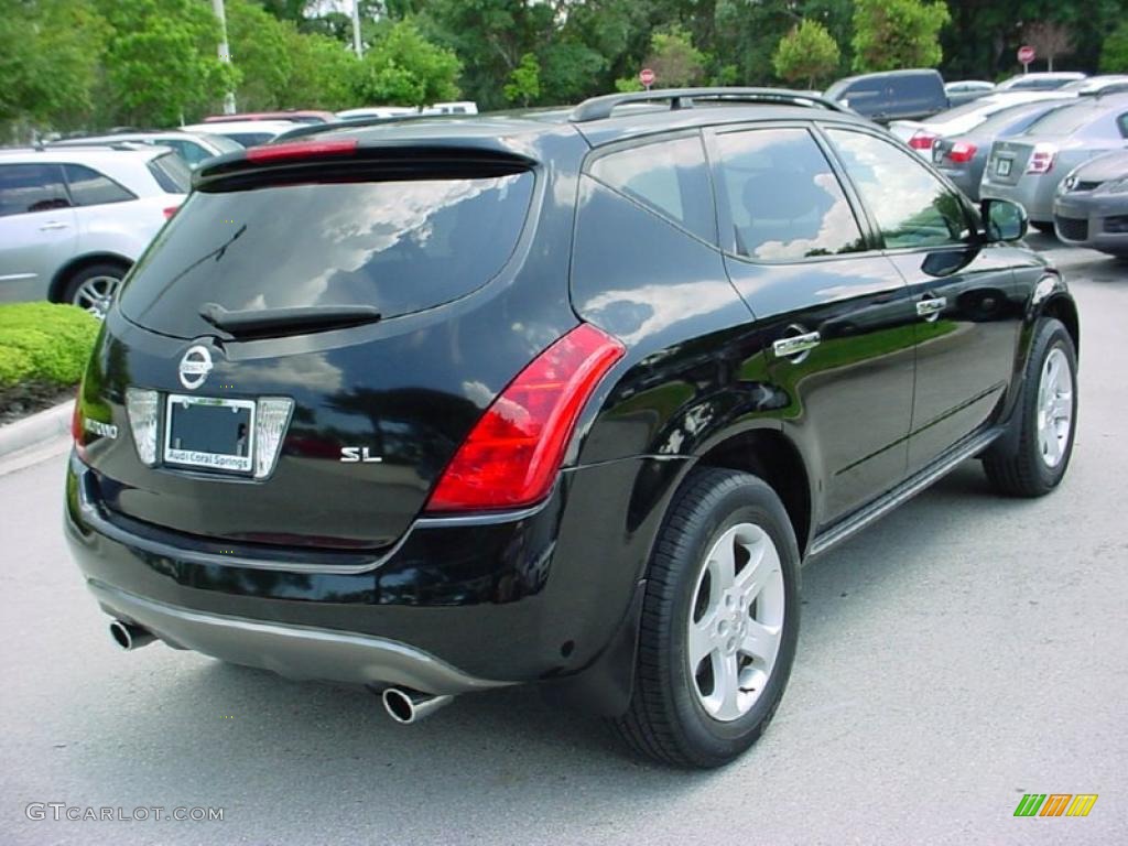 2004 Murano SL - Super Black / Charcoal photo #6