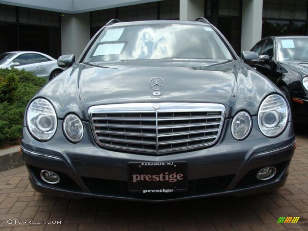 2008 E 350 4Matic Wagon - Flint Grey Metallic / Black photo #2