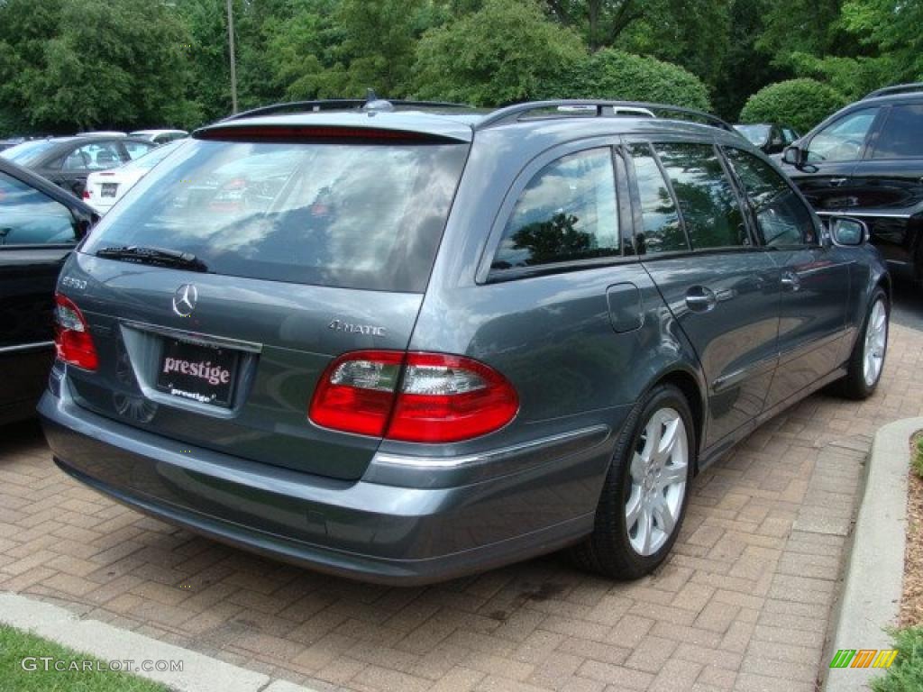 2008 E 350 4Matic Wagon - Flint Grey Metallic / Black photo #4