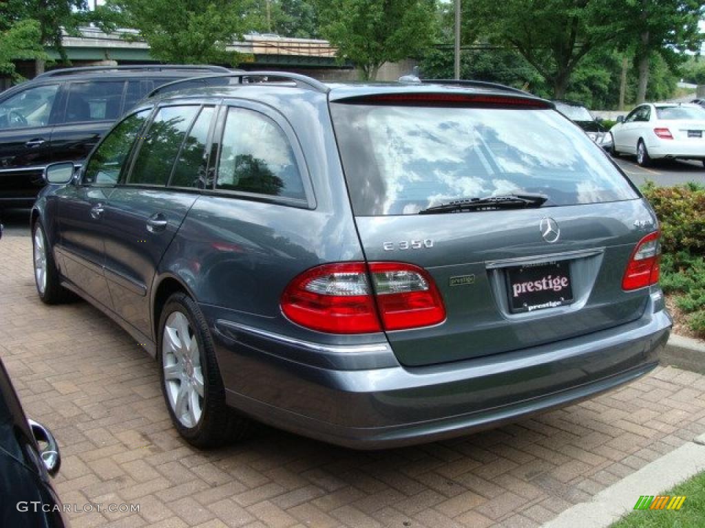 2008 E 350 4Matic Wagon - Flint Grey Metallic / Black photo #6