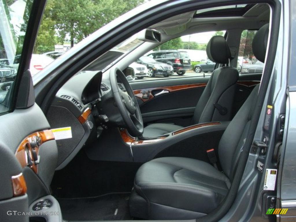 2008 E 350 4Matic Wagon - Flint Grey Metallic / Black photo #8