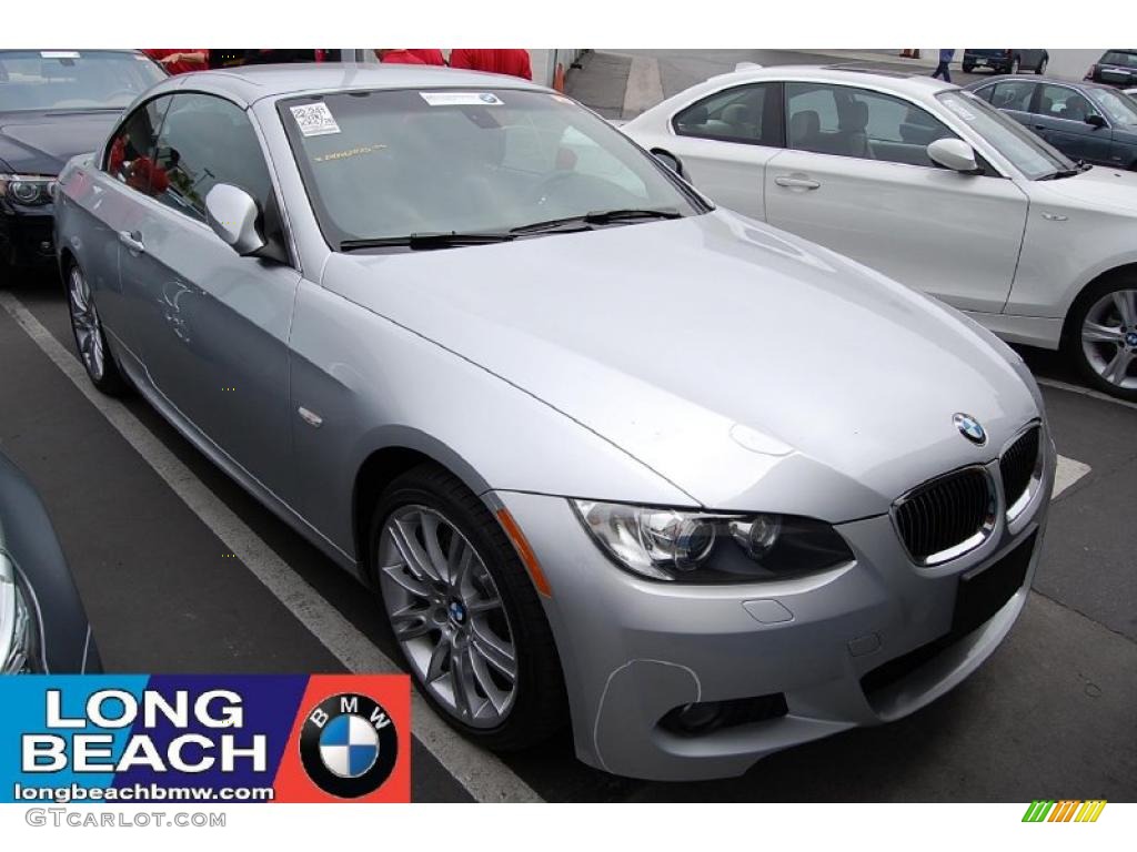 2010 3 Series 328i Convertible - Titanium Silver Metallic / Black photo #1