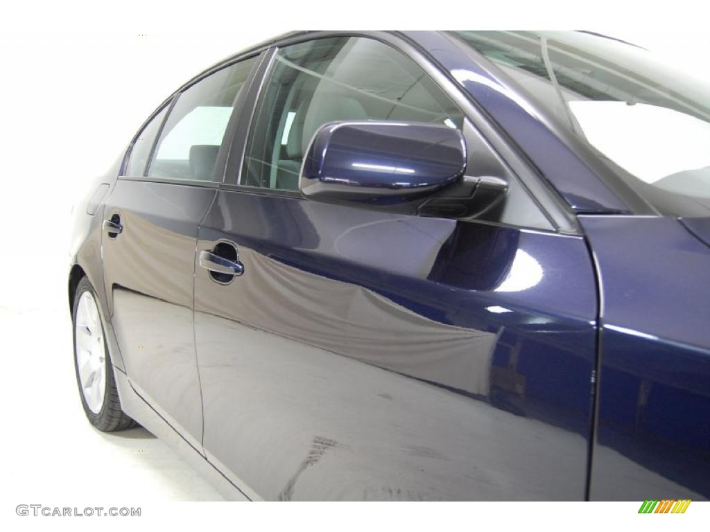 2006 5 Series 530i Sedan - Monaco Blue Metallic / Grey photo #4