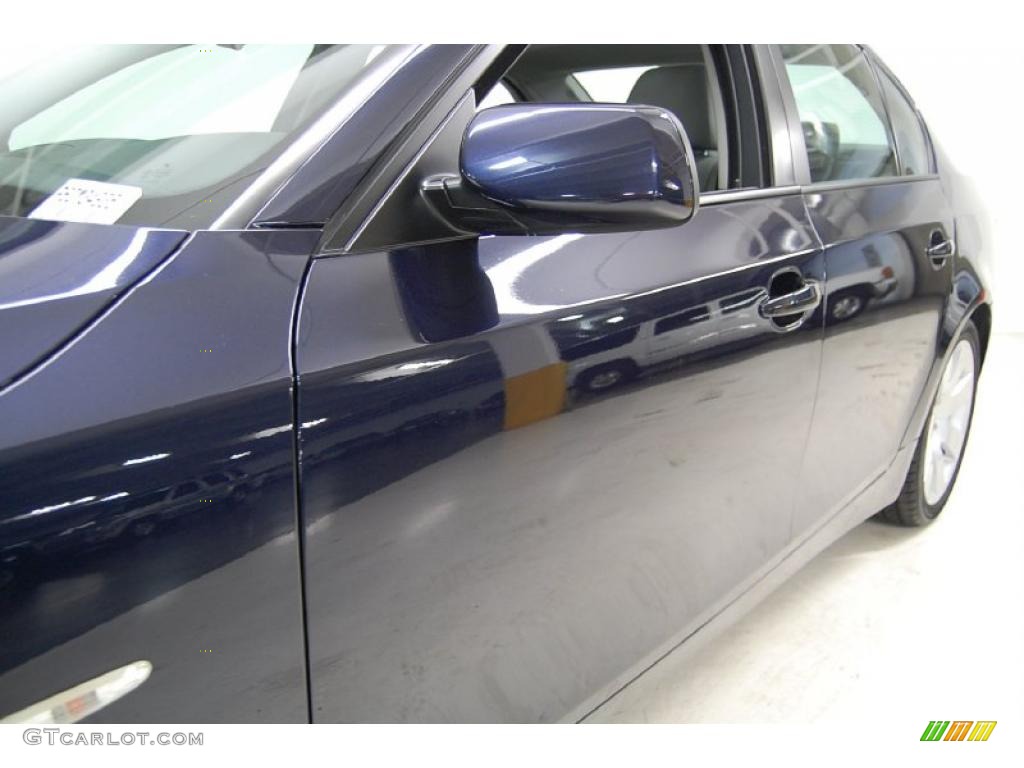 2006 5 Series 530i Sedan - Monaco Blue Metallic / Grey photo #13