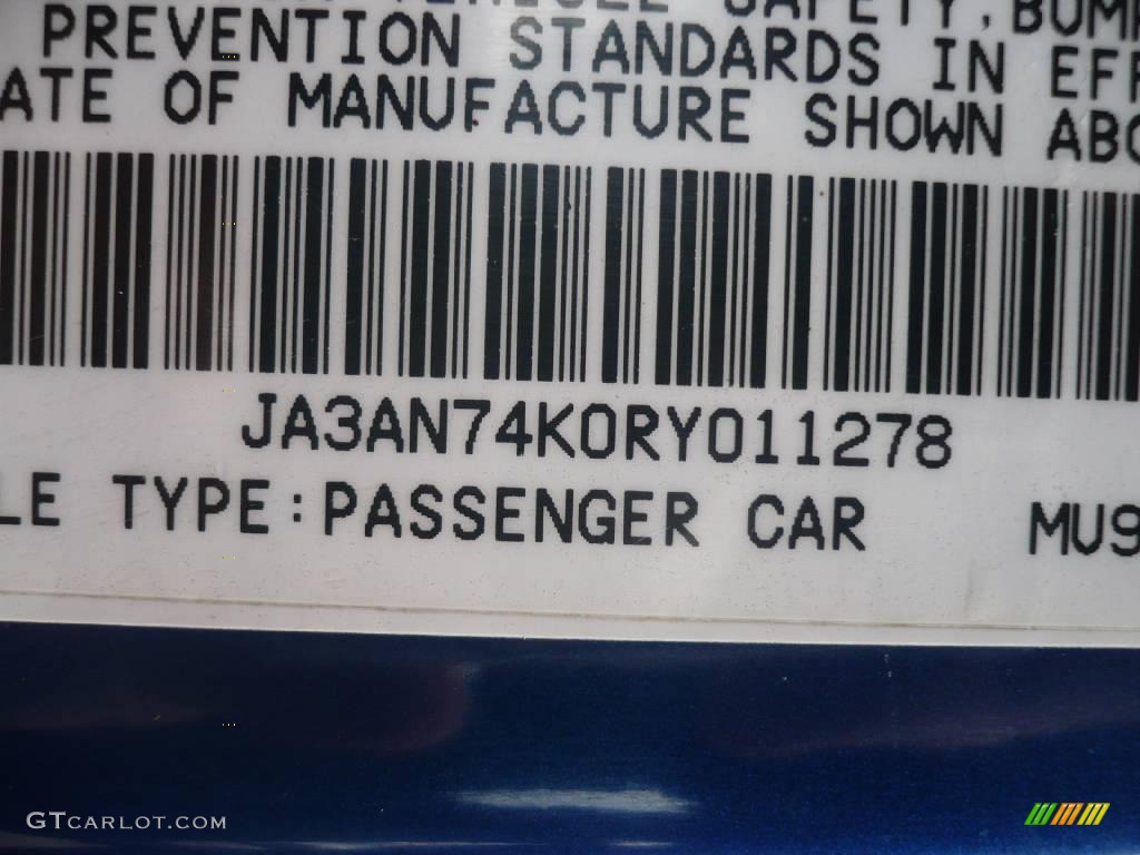 1994 3000GT VR-4 - Danube Blue Pearl Metallic / Black photo #13