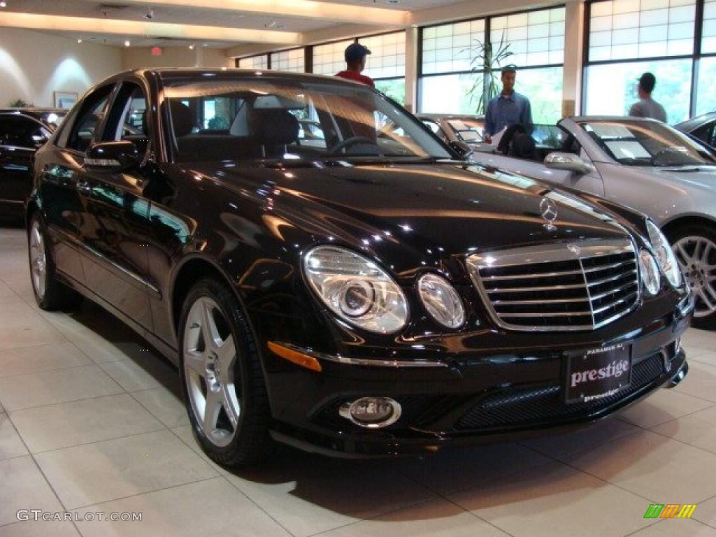 2009 E 350 4Matic Sedan - Black / Black photo #1