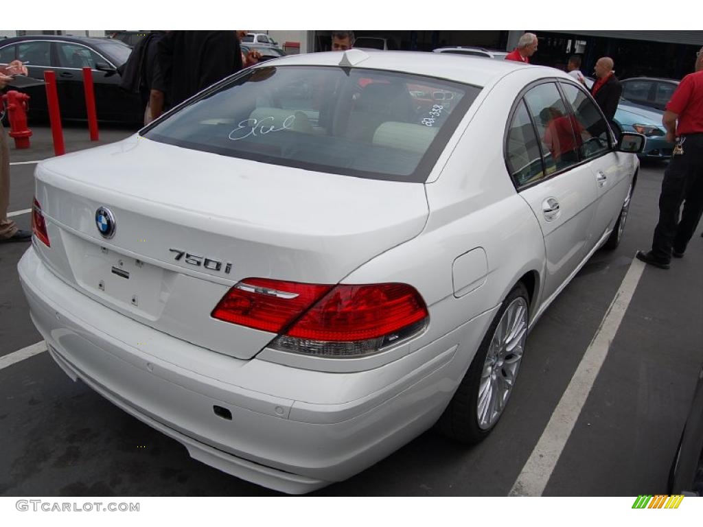 2007 7 Series 750i Sedan - Alpine White / Cream Beige photo #3