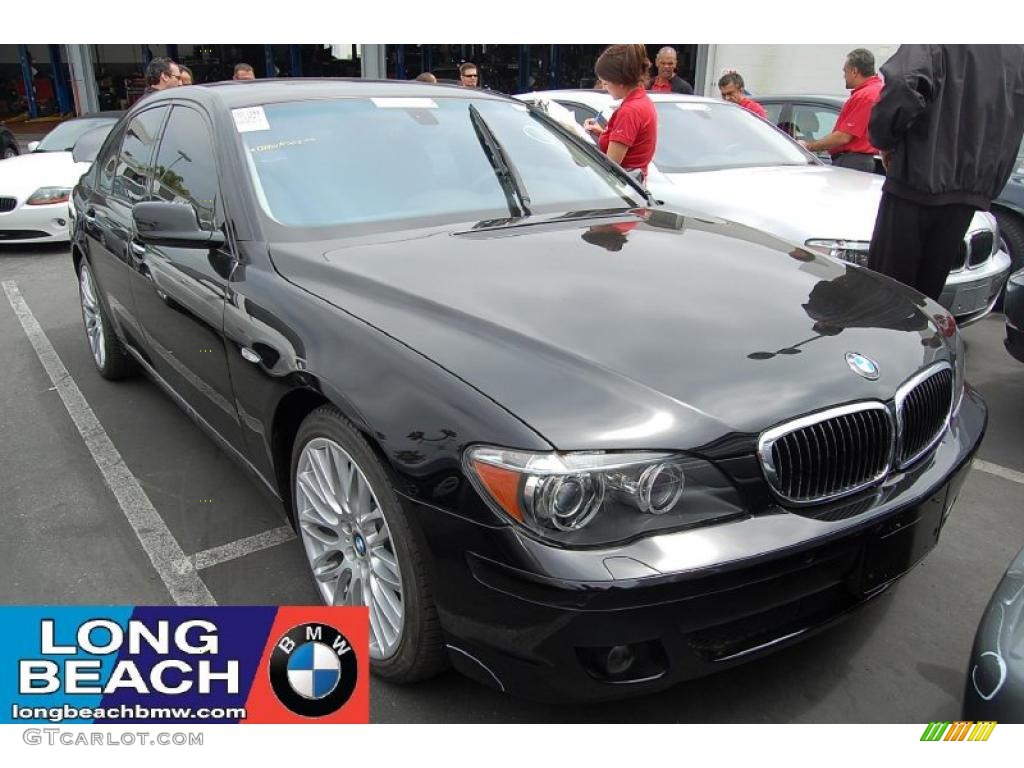 2008 7 Series 750i Sedan - Jet Black / Black photo #1