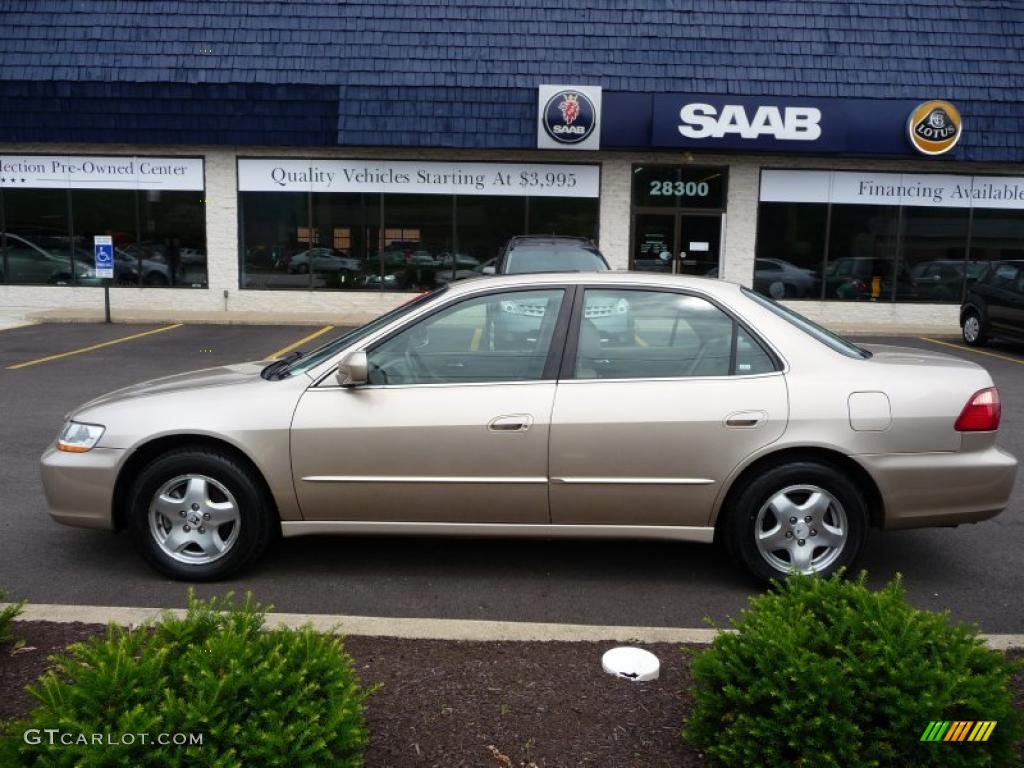 2000 Accord EX V6 Sedan - Naples Gold Metallic / Ivory photo #1