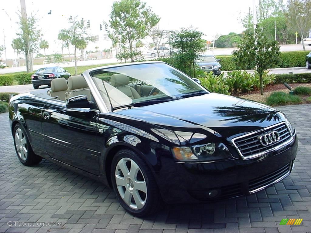 2006 A4 1.8T Cabriolet - Brilliant Black / Beige photo #7