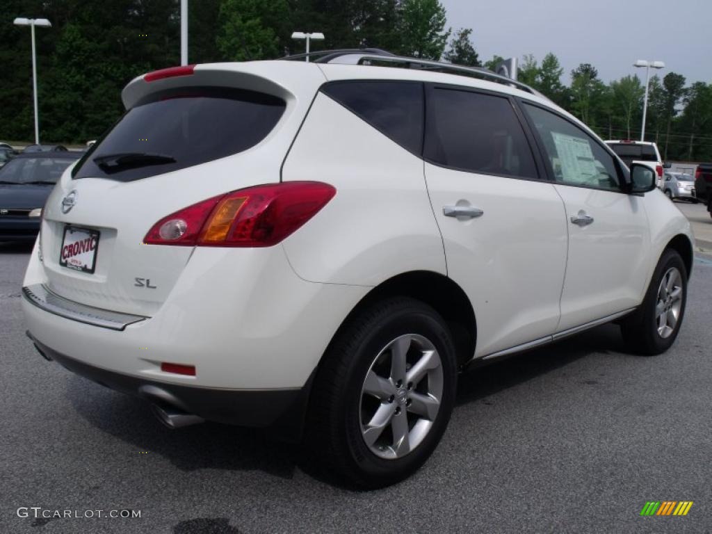 2010 Murano SL - Glacier White Pearl / Beige photo #5