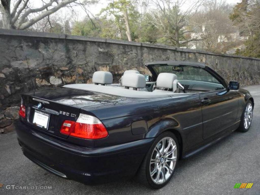 2005 3 Series 330i Convertible - Monaco Blue Metallic / Grey photo #16