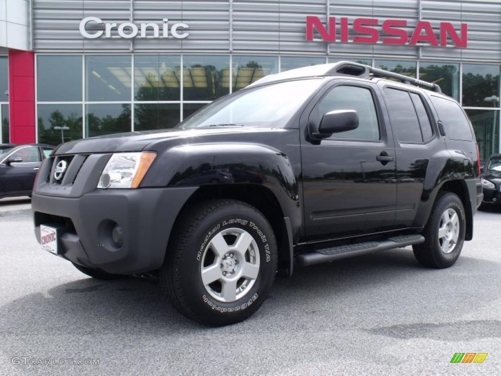 2008 Xterra S - Super Black / Steel/Graphite photo #1