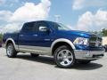 2009 Deep Water Blue Pearl Dodge Ram 1500 Laramie Crew Cab 4x4  photo #1