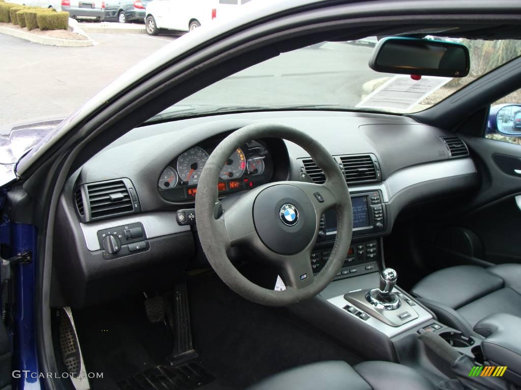 2005 BMW M3 Coupe Black Dashboard Photo #3101568