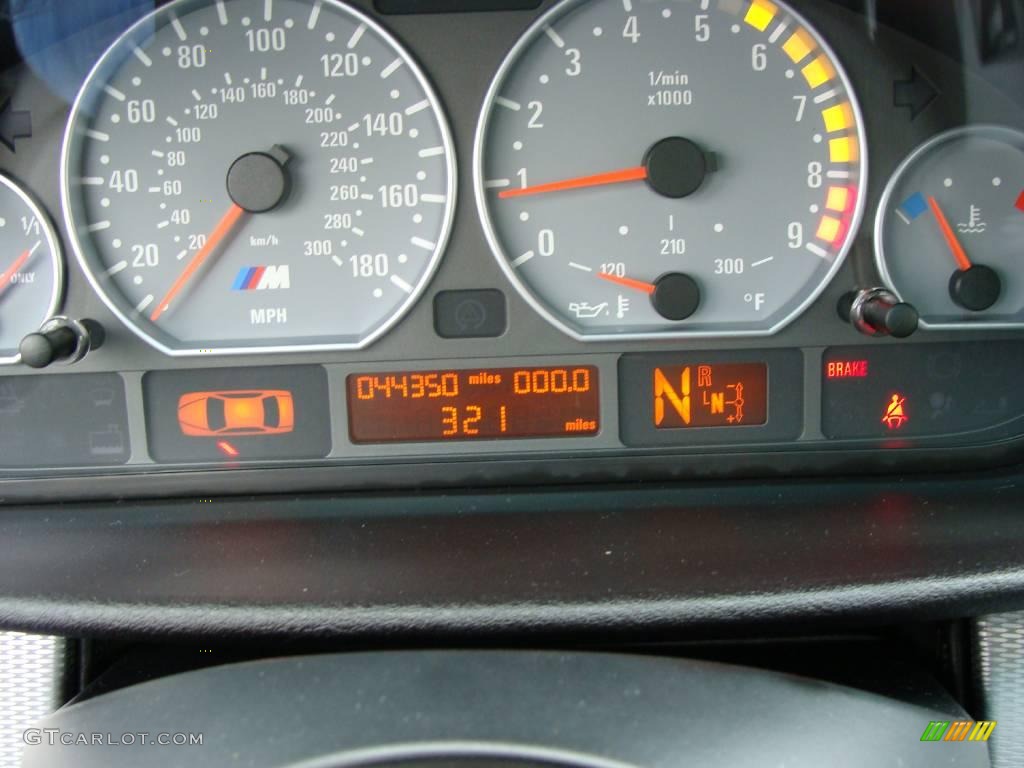 2005 BMW M3 Coupe Gauges Photo #3101583