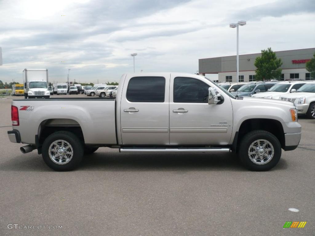 2009 Sierra 2500HD SLT Crew Cab 4x4 - Silver Birch Metallic / Ebony photo #6