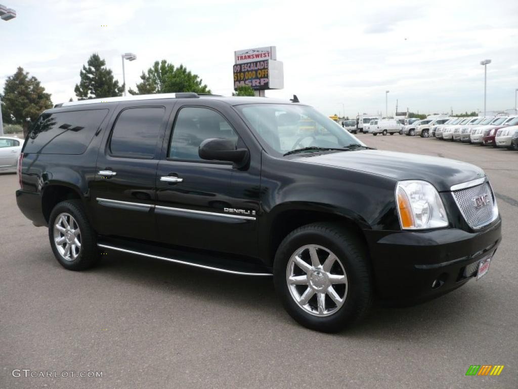 2008 Yukon XL Denali AWD - Onyx Black / Ebony photo #1