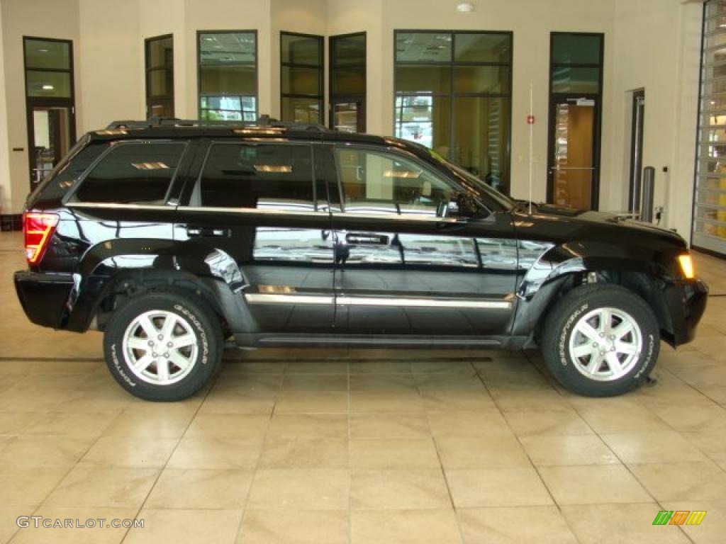 2008 Grand Cherokee Limited 4x4 - Black / Dark Khaki/Light Graystone photo #1
