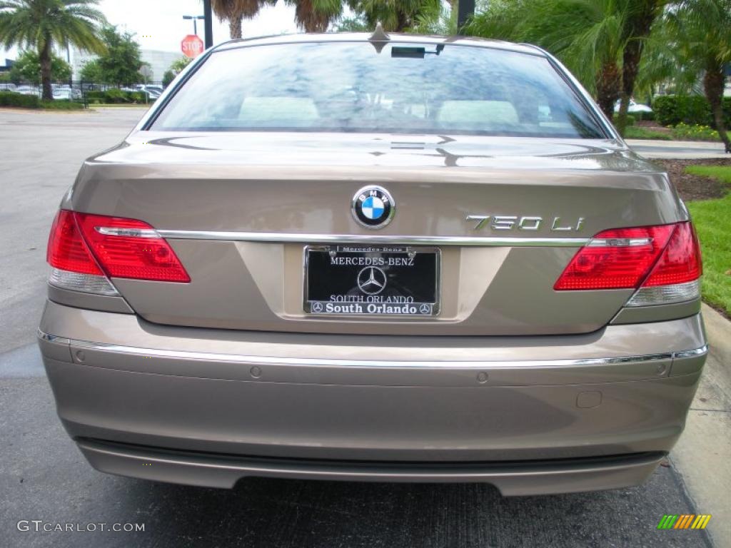 2007 7 Series 750Li Sedan - Kalahari Beige Metallic / Beige photo #7