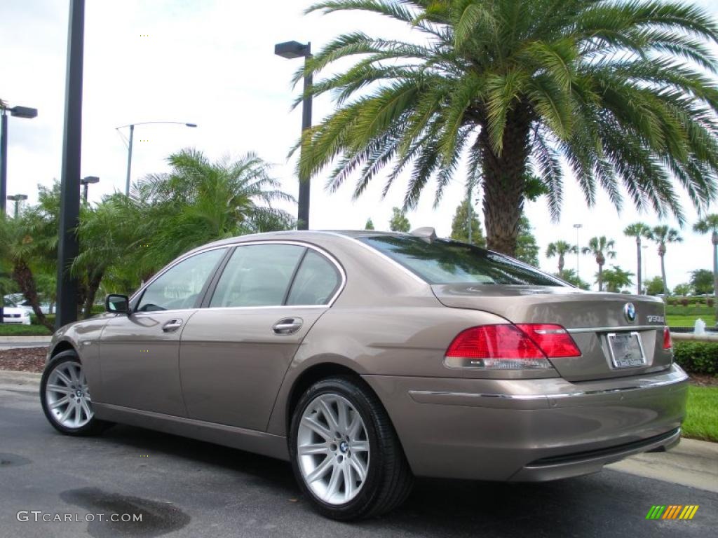 2007 7 Series 750Li Sedan - Kalahari Beige Metallic / Beige photo #8