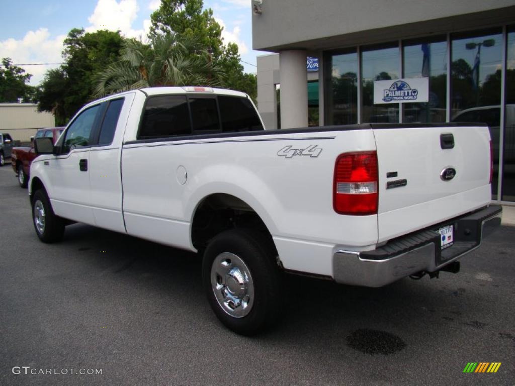 2006 F150 XLT SuperCab 4x4 - Oxford White / Medium/Dark Flint photo #9