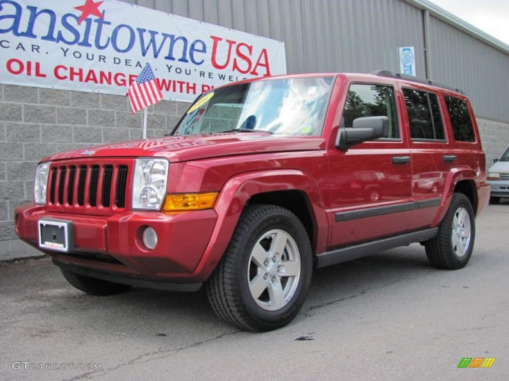 2006 Commander 4x4 - Inferno Red Pearl / Khaki photo #1