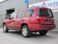 2006 Inferno Red Pearl Jeep Commander 4x4  photo #16
