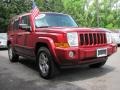 2006 Inferno Red Pearl Jeep Commander 4x4  photo #18