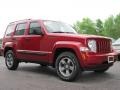 2008 Inferno Red Crystal Pearl Jeep Liberty Sport 4x4  photo #17