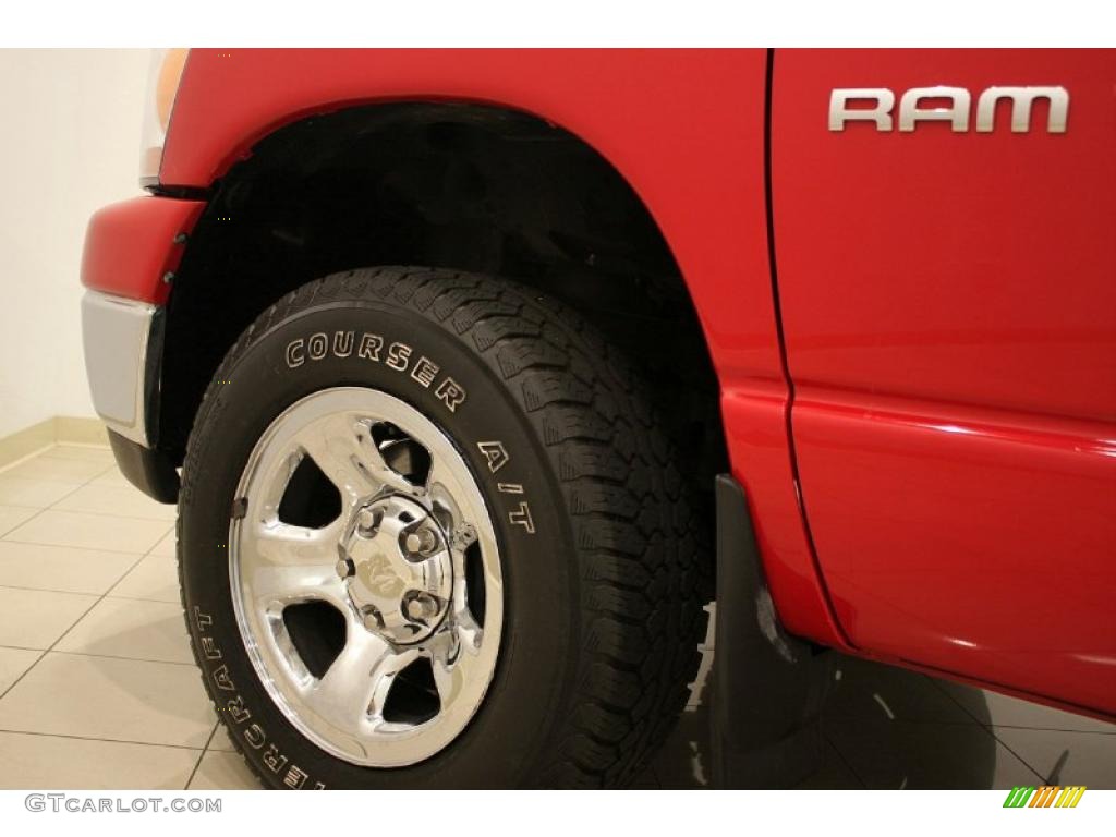 2006 Ram 1500 SLT Quad Cab 4x4 - Flame Red / Medium Slate Gray photo #21