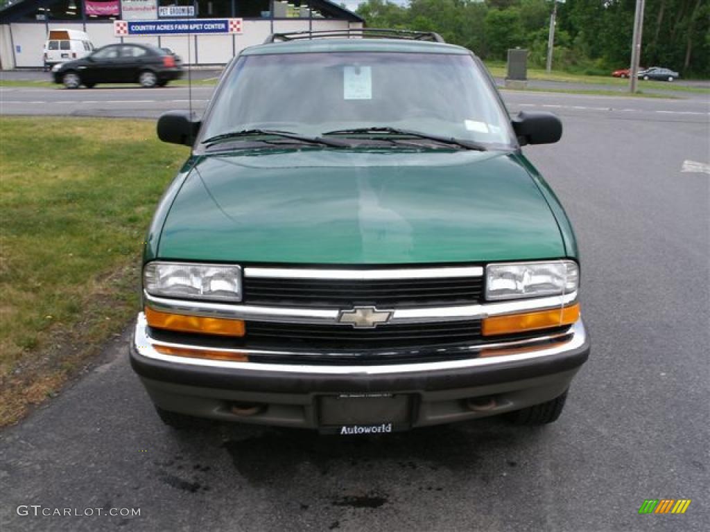 1999 Blazer LS 4x4 - Meadow Green Metallic / Medium Gray photo #2