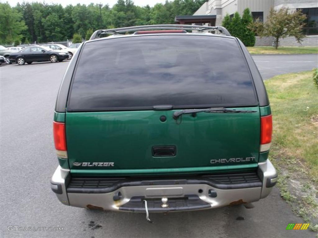 1999 Blazer LS 4x4 - Meadow Green Metallic / Medium Gray photo #4