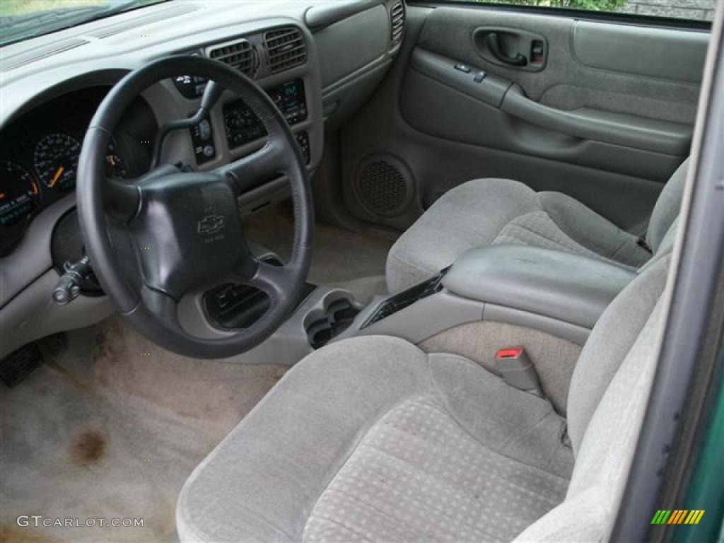 1999 Blazer LS 4x4 - Meadow Green Metallic / Medium Gray photo #7