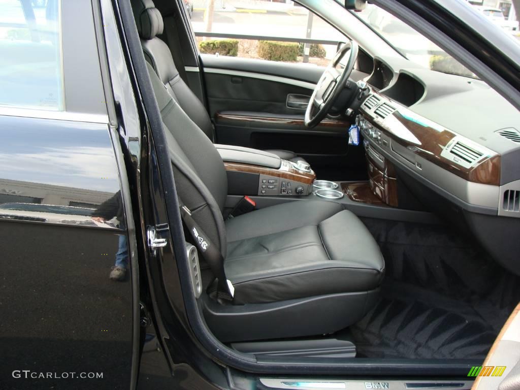 2006 7 Series 750i Sedan - Jet Black / Black/Black photo #9