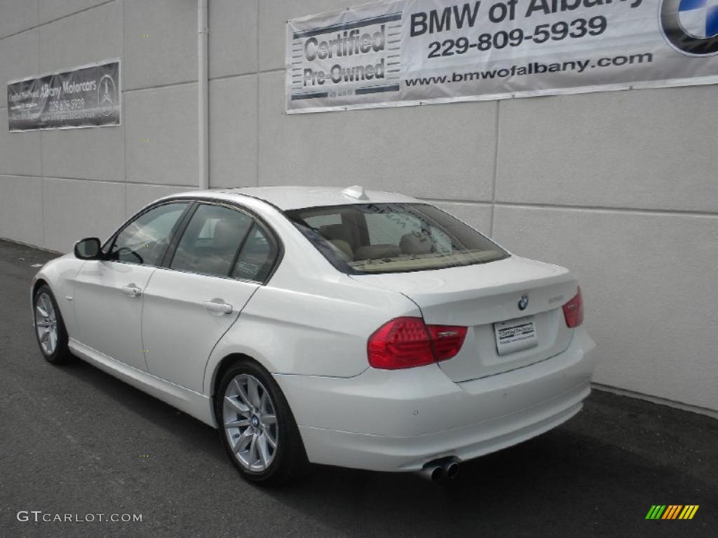 2009 3 Series 328i Sedan - Alpine White / Cream Beige Dakota Leather photo #3