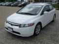 2007 Taffeta White Honda Civic LX Sedan  photo #2