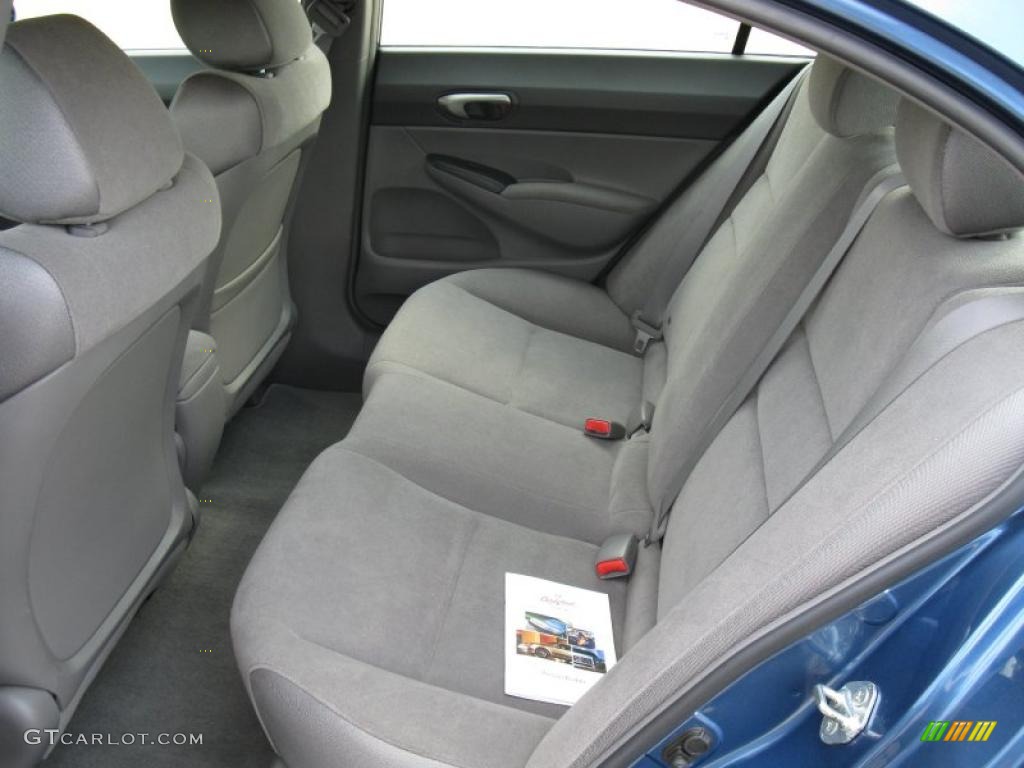 2007 Civic LX Sedan - Atomic Blue Metallic / Gray photo #21