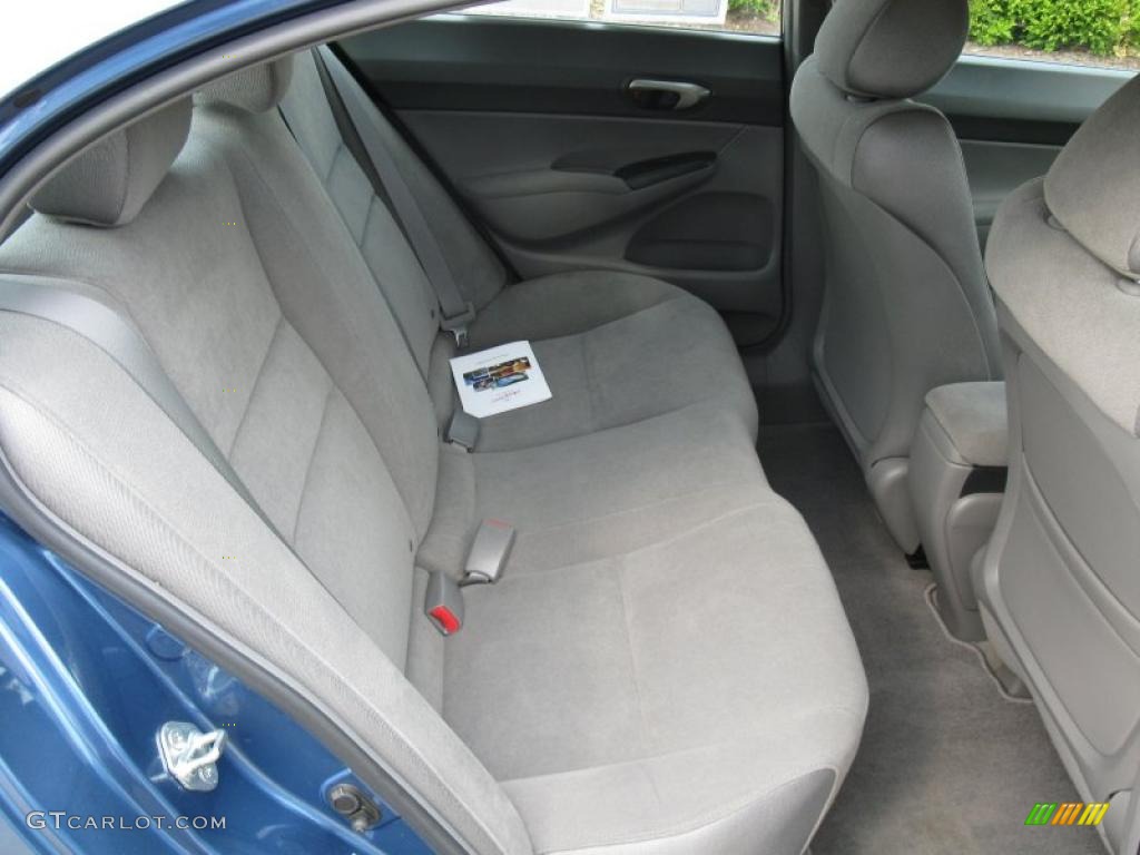 2007 Civic LX Sedan - Atomic Blue Metallic / Gray photo #22