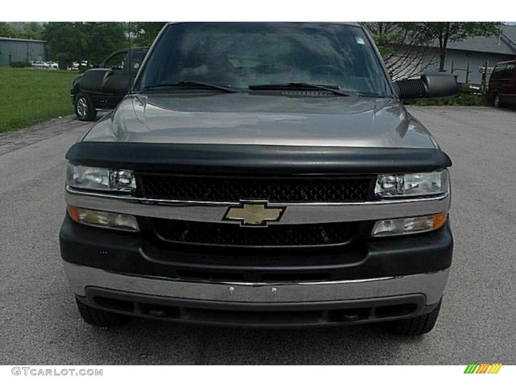 2002 Silverado 2500 LS Crew Cab 4x4 - Medium Charcoal Gray Metallic / Graphite photo #4