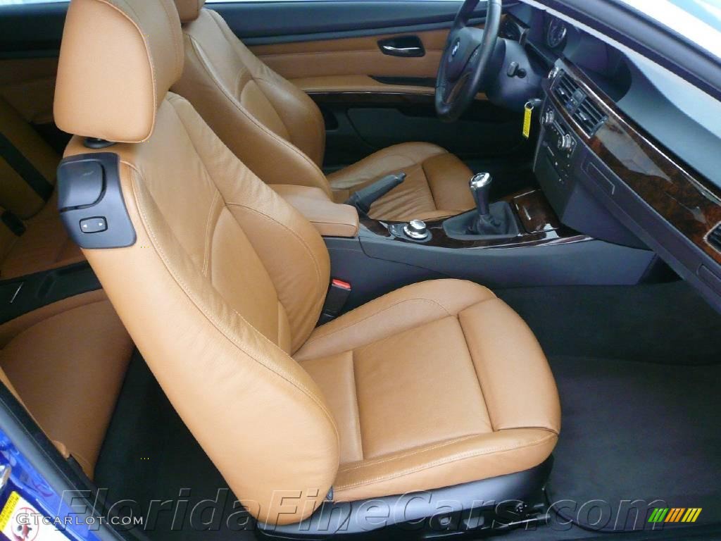 2007 3 Series 335i Coupe - Montego Blue Metallic / Saddle Brown/Black photo #13
