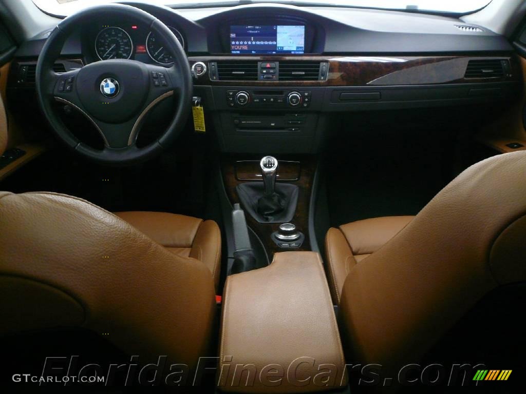 2007 3 Series 335i Coupe - Montego Blue Metallic / Saddle Brown/Black photo #15