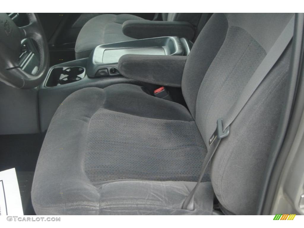 2002 Silverado 2500 LS Crew Cab 4x4 - Medium Charcoal Gray Metallic / Graphite photo #28