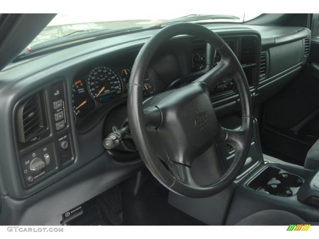 2002 Silverado 2500 LS Crew Cab 4x4 - Medium Charcoal Gray Metallic / Graphite photo #31