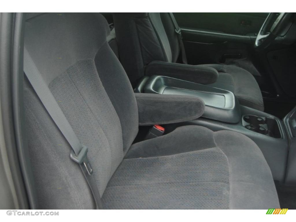 2002 Silverado 2500 LS Crew Cab 4x4 - Medium Charcoal Gray Metallic / Graphite photo #49